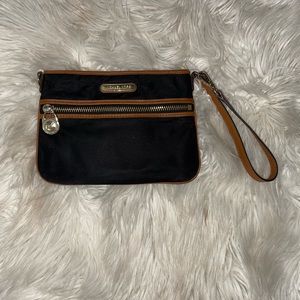 Michael kores black wristlet
